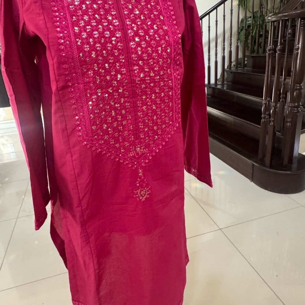 Elegant Pink Kurta with pants